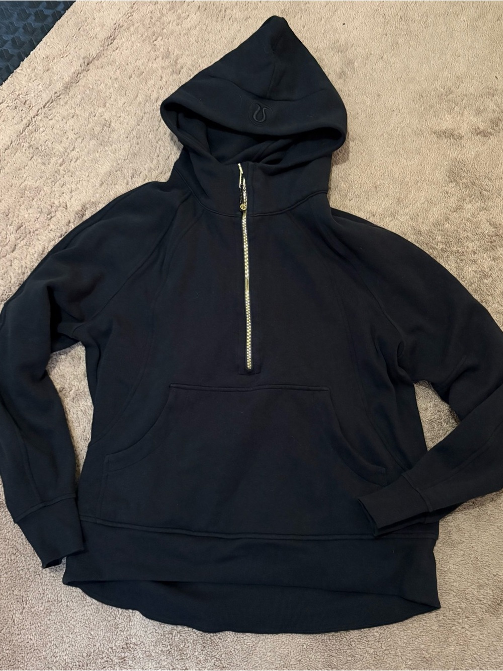 lululemon athletica *full length scuba* Black with Gold Zipper